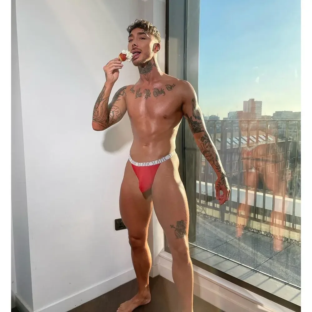 NEW Set Of 3 Blanc Menswear Cotton Classic G-String Thong Color Black Red Medium